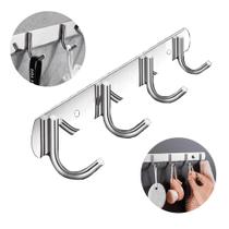 Suporte Porta Utensilios De Cozinha 4 Ganchos Inox Wbcom Suporte Porta Utensilios De Cozinha 4 Ganchos Inox Wbcom