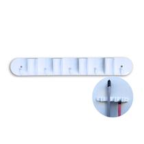 Suporte Porta vassouras com 4 Encaixes Branco Nitron