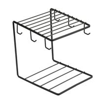 Suporte Porta Xícaras Canecas E Pires Preto Fosco De Metal - Amigold