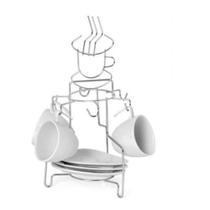 Suporte Porta Xicaras de Café e Pires Material Aramado