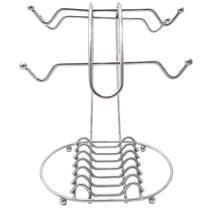 Suporte Porta Xícaras e Pires Café Chá Organizador Armário