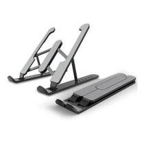 Suporte Portatil Ajustavel Para Notebook Com 6 Niveis Cores:Preto
