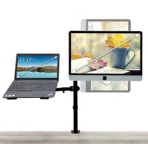 Suporte Portátil Com Dupla Montagem de Mesa Para Monitor e Notebook Tela de 17" Até 32" - Kingleen