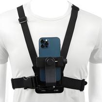 Suporte POV Celular Peito Peitoral Para Câmera Smartphone Gravacao de videos criacao de conteudo
