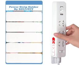 Suporte Power Strip SOULWIT, autoadesivo, pacote com 5 unidades, Nanogel