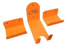 Suporte Pra Bike De Parede Pé De Vela Pedal Horizontal Laran