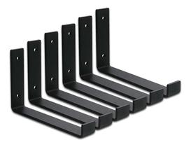 Suporte Prateleira 20cm 6un Reforçado Aço Industrial Suporte Prateleira 20cm 6un Reforçado Aço Industrial