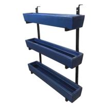 Suporte Prateleira De Ferro Jardim Vertical 3 Floreiras 80cm Suporte Prateleira De Ferro Jardim Vertical 3 Floreiras 80cm