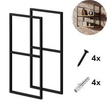 Suporte Prateleira Dupla 30cm 2 Peças Estilo Industrial