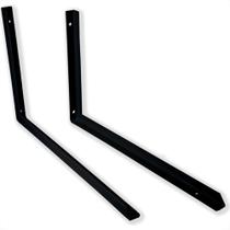 Suporte Prateleira Hayner Reforcada Smf Preta 25Cm 801503 - Kit C/2