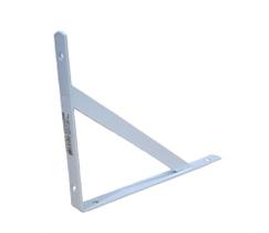 Suporte Prateleira Mão-Francesa Metálico Branco, Tamanho: 25cm