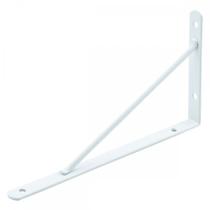 Suporte Prateleira Mao Francesa Podium 30Cm Branco ./ Kit Com 12 Peças