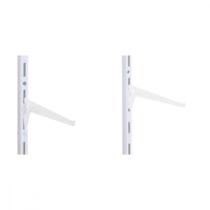 Suporte Prateleira Multivisao Aco Simples Branco 20Cm Trilho Ss-20