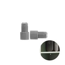 Suporte Prateleira Pino Encaixe 6 X 8 Mm Cinza Pacote Com 100 Peças