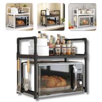 Suporte Prateleira Rack Organizador de Cozinha Multiuso para Armário Pia Bancada Lavanderia Microondas Suporte Prateleira Rack Organizador de Cozinha Multiuso para Armário Pia Bancada Lavanderia Microondas