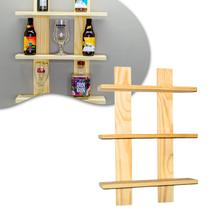 Suporte Prateleira Resistente Madeira Rústico Multiuso