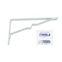 Suporte Prateleira Roloflex Vidro Branco 15Cm Peca 3255