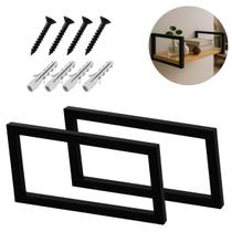 Suporte Prateleira Simples 30cm 2 Peça Estilo Industrial Suporte Prateleira Simples 30cm 2 Peça Estilo Industrial