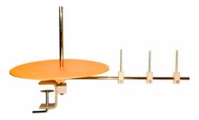 Suporte Prato 25cm Rolo Vies Guia Maquina Costura Industrial