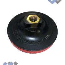 Suporte Prato de Plástico Rígido 4 Polegadas Para Lixa Diamantada Com tiras autocolantes