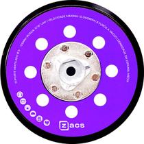 Suporte Prato Disco Politriz Orbital Ventilado Zacs Roto 5 6 Polegadas Rosca 8mm