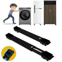 Suporte Premium Base C/ Rodinhas Ajustável Geladeira Armário Reforçado Lava-louças Fogão Suporte Premium Base C/ Rodinhas Ajustável Geladeira Armário Reforçado Lava-louças Fogão