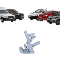 Suporte Presilha Quebra Sol Fiat Fiorino Mobi Palio Strada Uno Cinza Claro Com Parafuso