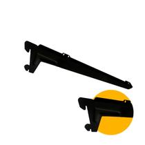 Suporte Preto de 30 Cm Com Aba Para Trilho Cremalheira Suporte Preto de 30 Cm Com Aba Para Trilho Cremalheira