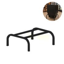 Suporte Preto Tartaruga Baixo Para Cesta Cestinha De Compras