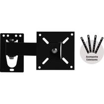 Suporte preto tv led 10 a 56 articulado bra3.0 brasforma Suporte preto tv led 10 a 56 articulado bra3.0 brasforma