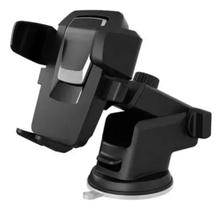 Suporte preto universal automóvel para celular gps com travas e ventosa de selicone
