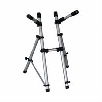 Suporte Profissional Titanium Racks cor Prata TM110 Para Teclado de Até 7 Oitavas 88 Teclas