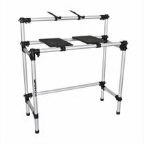 Suporte Profissional Titanium Racks RDJ Case Bandeja Para CDJs e Mixer Na Case + Suporte Notebook