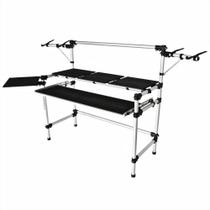 Suporte Profissional Titanium Racks Studio RS245 Para Cdjs e Mixer e Com Suporte Para Notebook