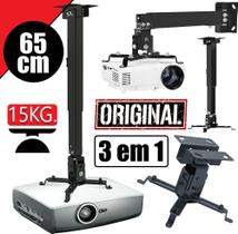 Suporte Projetor Datashow Articulado Regulável Extensor 65Cm