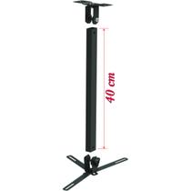 Suporte projetor datashow teto braço 40 cm