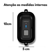 Suporte Protetor De Campainha Compatível Intelbras Anti Furto Vandalismo Respingos Proteção Resistênte Com Parafusos