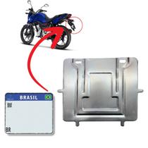 Suporte Protetor De Placa Moto Mercosul Aço