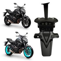 Suporte Protetor Poeira Licença Placa Yamaha Mt07 2016 2017 2018 2019 2020 2021 2022 2023 2024 2025