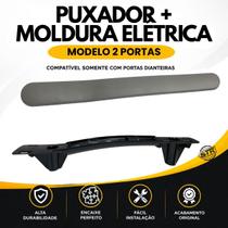 Suporte Puxador Interno modelo 2 portas e Acabamento Moldura Elétrica Novo Uno Vivace Fiat 2011 até 2022