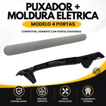 Suporte Puxador Interno modelo 4 portas e Acabamento Moldura Elétrico Novo Uno Vivace Fiat 2011 até 2022 DIANTEIRO