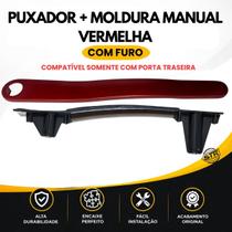 Suporte Puxador Interno modelo 4 portas e Acabamento Moldura Manual VERMELHA Novo Uno Vivace Fiat TRASEIRO DIREITO Suporte Puxador Interno modelo 4 portas e Acabamento Moldura Manual VERMELHA Novo Uno Vivace Fiat TRASEIRO DIREITO