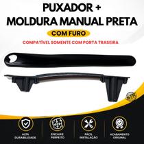 Suporte Puxador TRASEIRO PRETO ESQUERDO Interno modelo 4 portas e Acabamento Moldura Manual Novo Uno Vivace Fiat 2011 até 2015