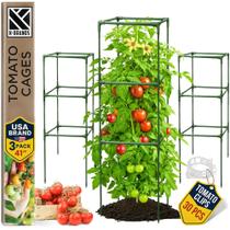 Suporte quadrado para tomate K-Brands, kit com 3 unidades, 104 cm Suporte quadrado para tomate K-Brands, kit com 3 unidades, 104 cm