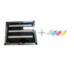 Suporte Quadro De 60 Chaves C/porta + 60 Chaveiros Coloridos Suporte Quadro De 60 Chaves C/porta + 60 Chaveiros Coloridos