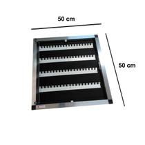 Suporte Quadro De Chaves Em Alumínio C/porta, Cabe 80 Chaves Suporte Quadro De Chaves Em Alumínio C/porta, Cabe 80 Chaves