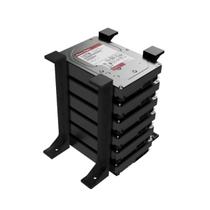 Suporte Rack Externo E Vertical Para Até 6 Hd 3.5 Organizado