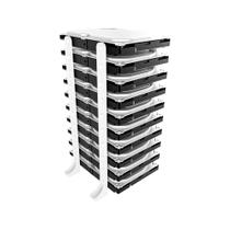 Suporte Rack Externo Vertical Até 10 Hd e ssd Organizador Mesa