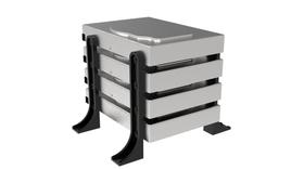 Suporte Rack Externo Vertical Até 4 Hd/ssd Organizador Mesa