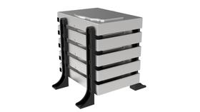Suporte Rack Externo Vertical Até 5 Hd/ssd Organizador Mesa Suporte Rack Externo Vertical Até 5 Hd/ssd Organizador Mesa